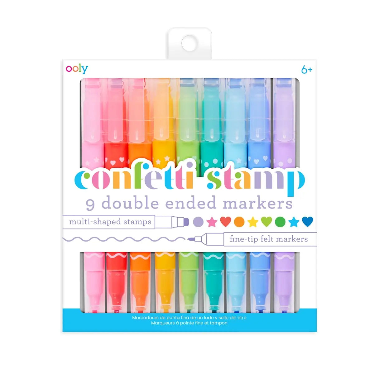 OOLY: Confetti Stamp Double-Ended Markers