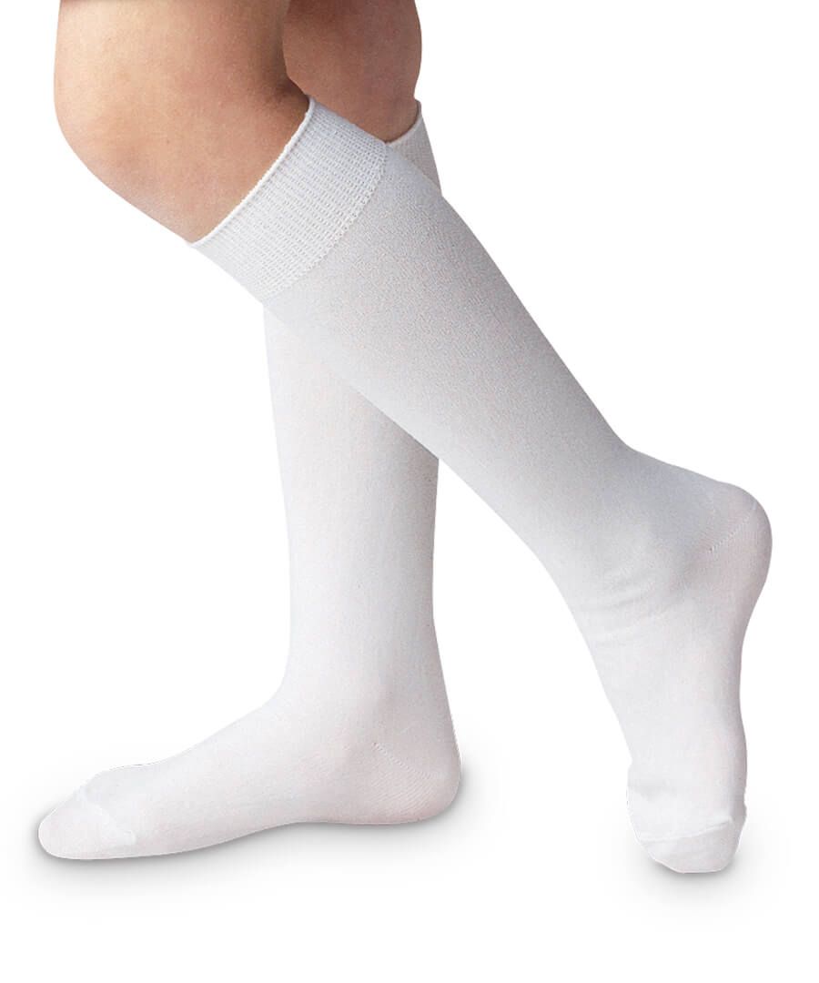 Jefferies Socks Classic Nylon Knee High Socks - White