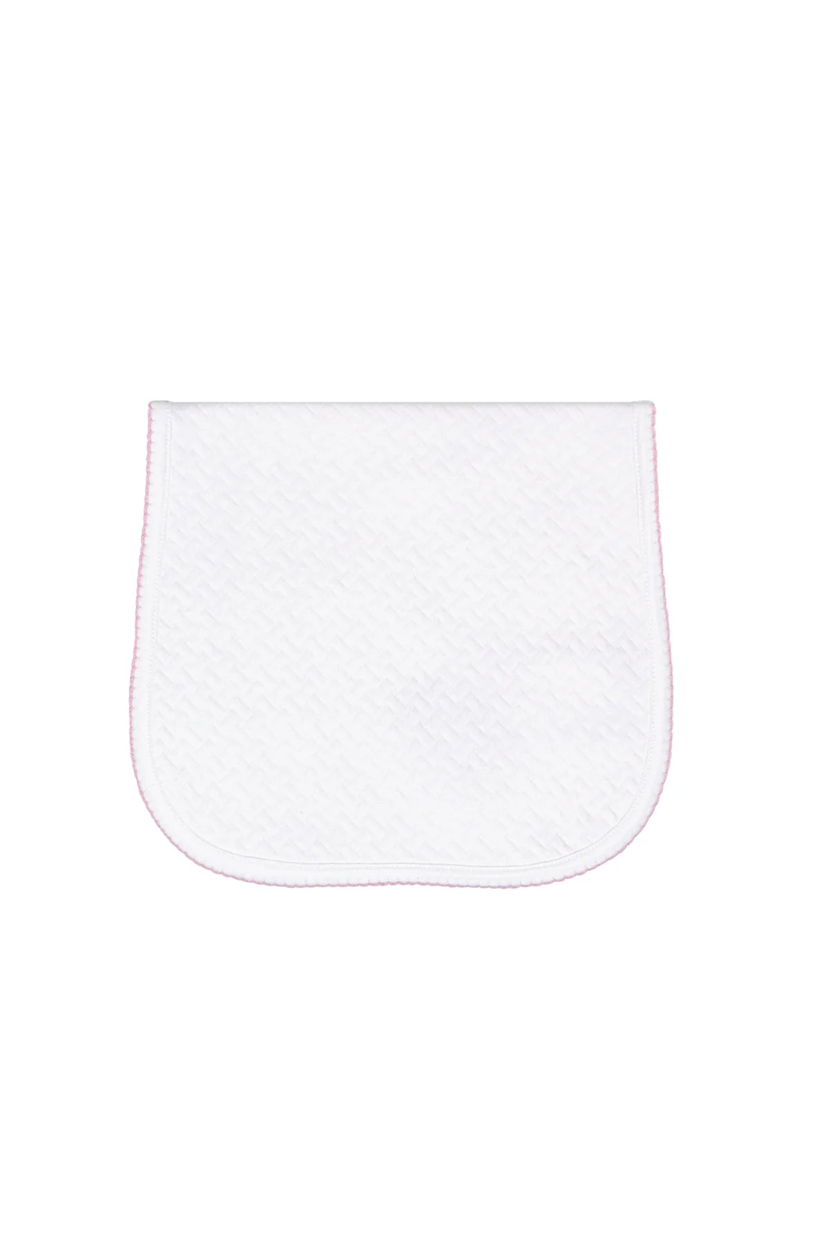 Nella Pink: Basket Weave Burp Cloth
