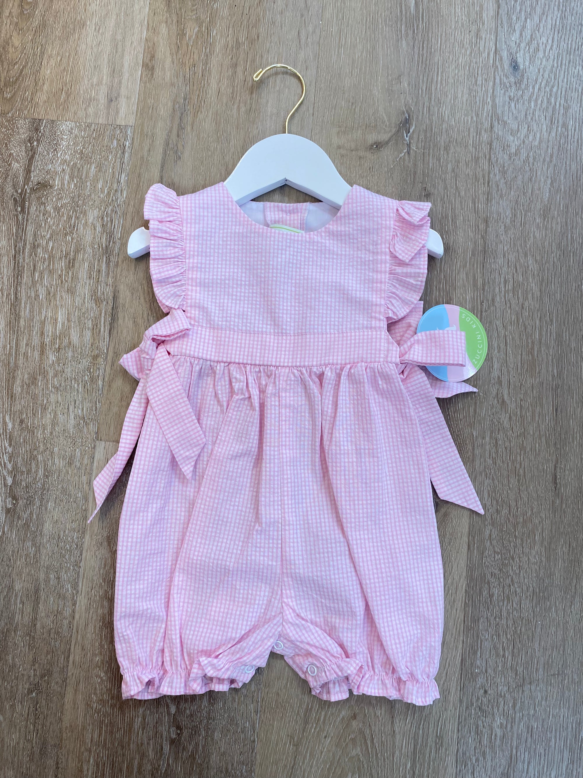 Zuccini Kids: Nova Bubble - Pink Mini Seersucker