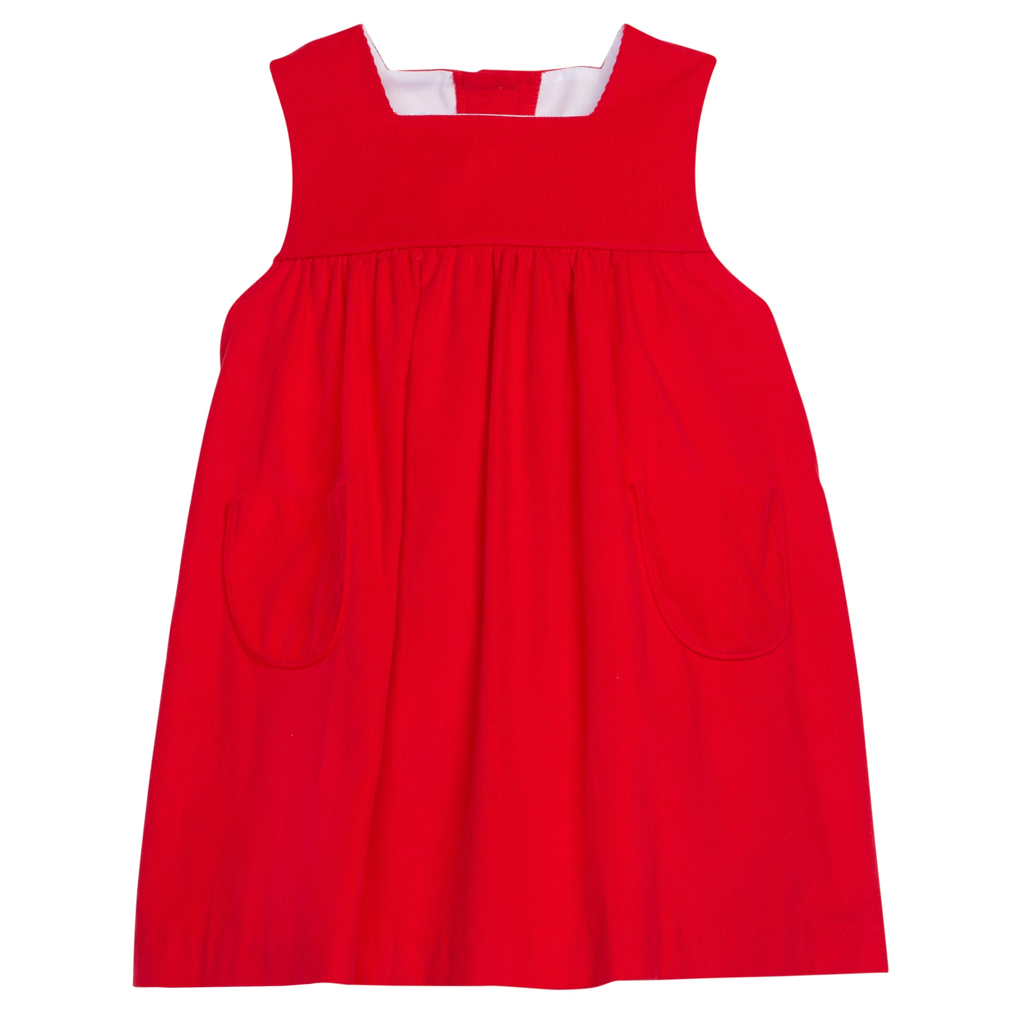 Little English: Madison Jumper - Red Corduroy