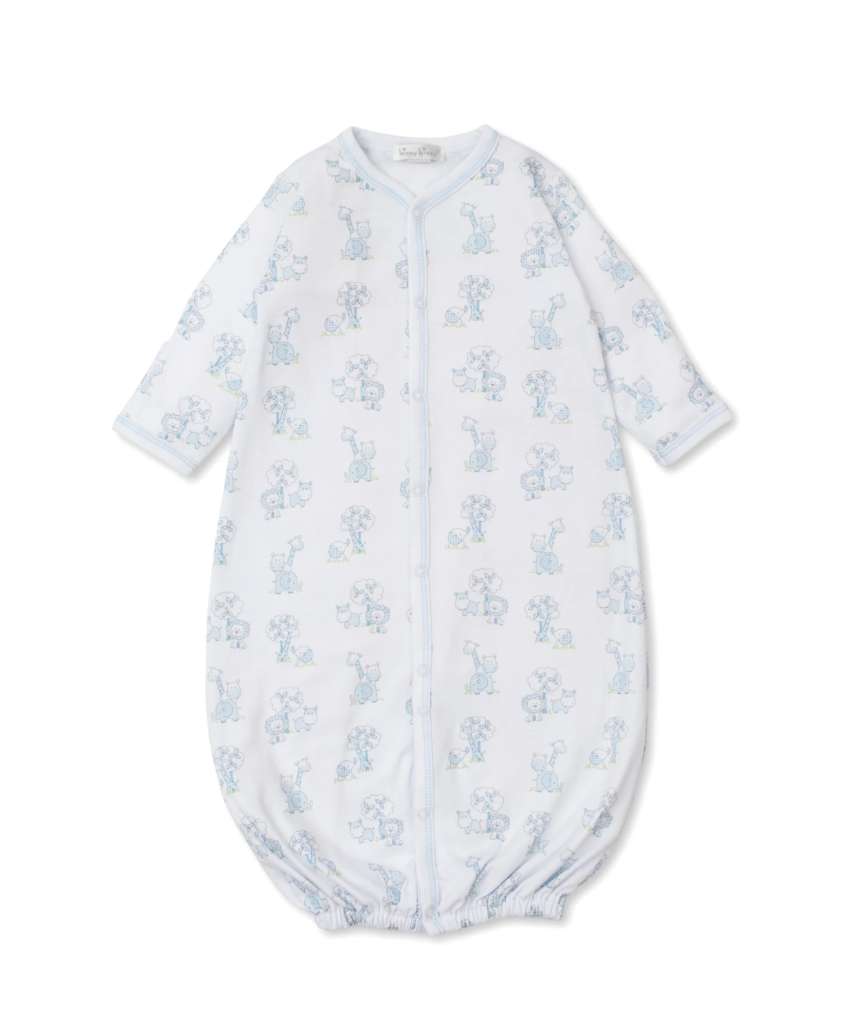 Kissy Kissy Gingham Jungle Convertible Gown Light Blue Lollipops