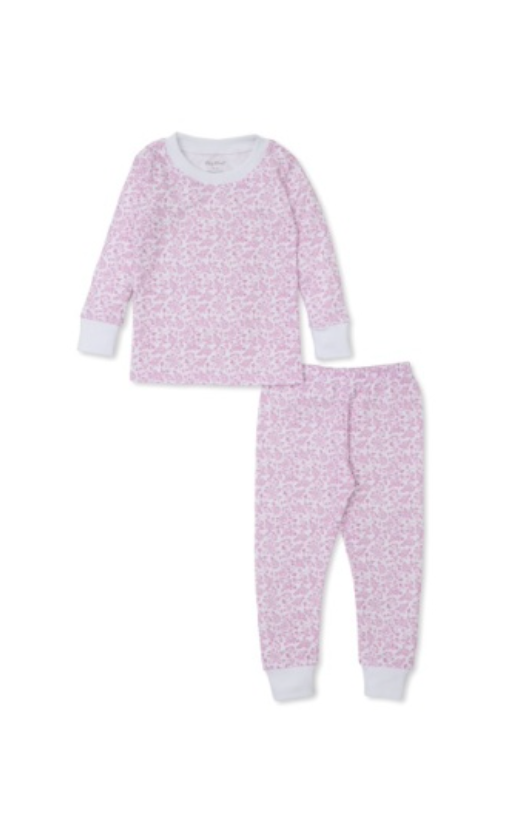 Kissy Kissy: Blooming Vines Pajama Set Snug - Pink