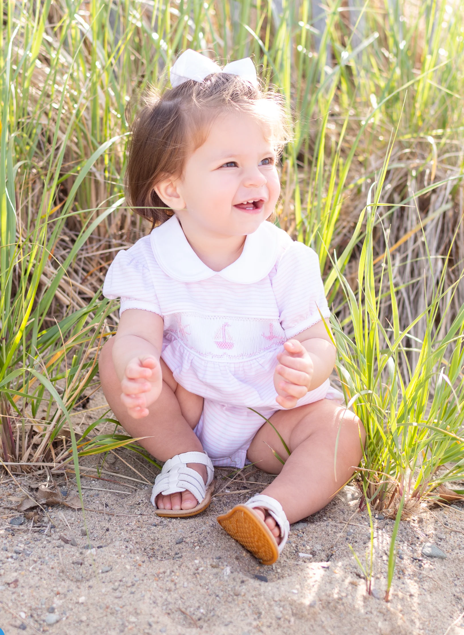 Maddie & Connor: Nautical Smocked Bubble