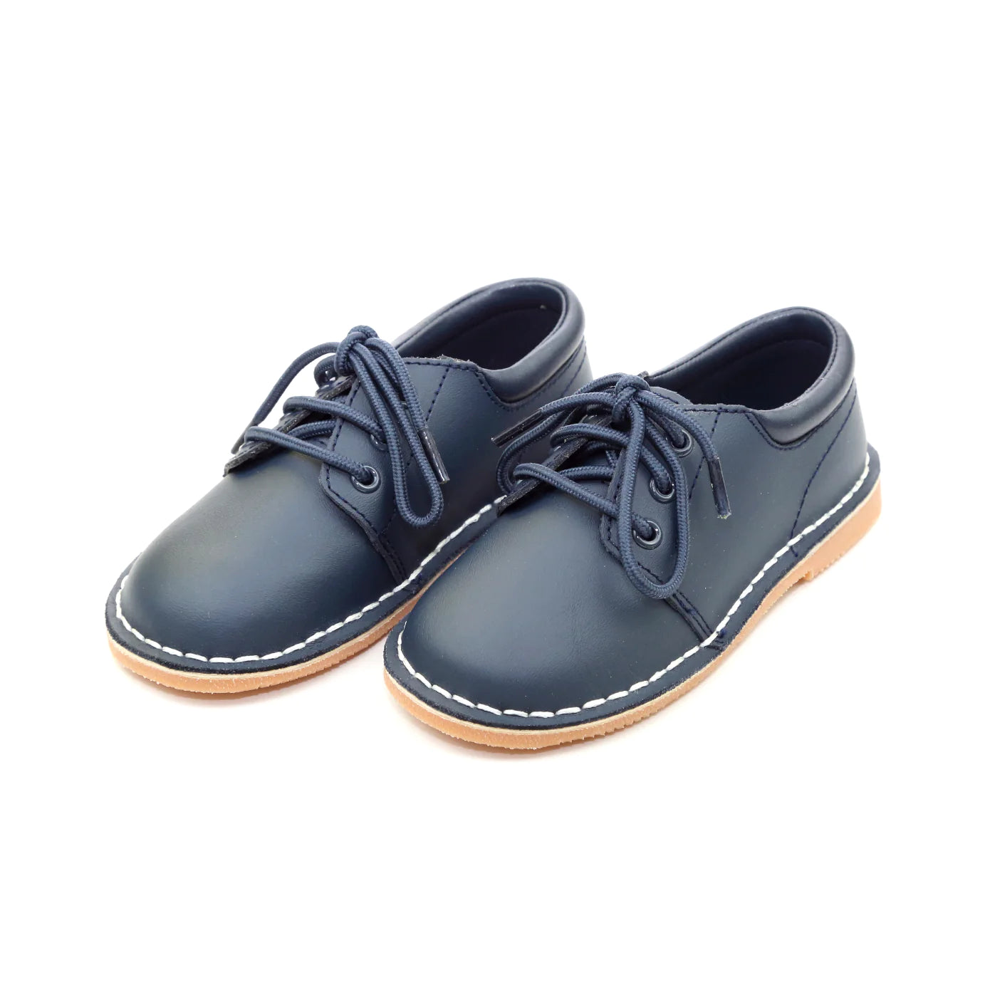 L'AMOUR Tyler Leather Lace Up Shoe Navy Lollipops Children's Boutique