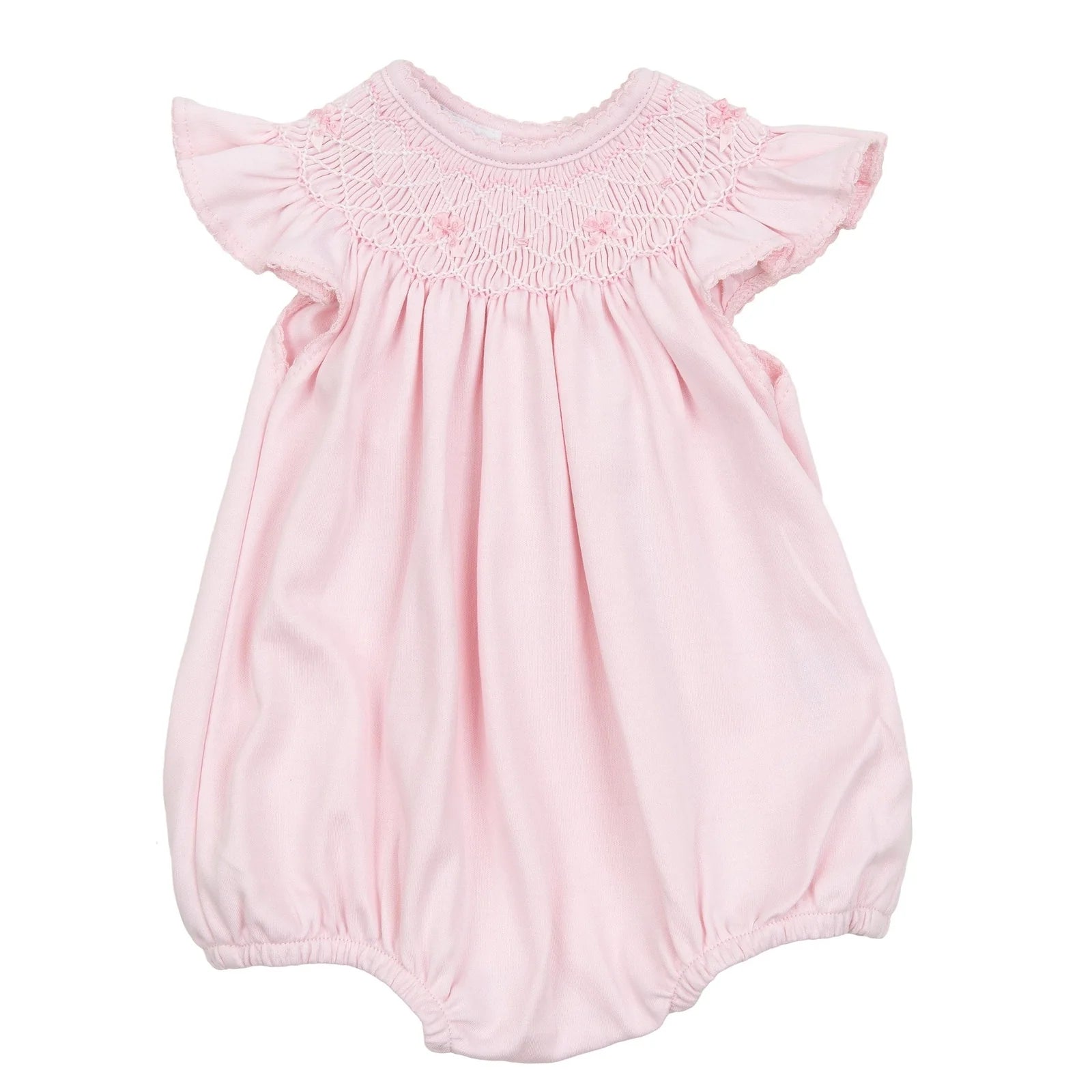 Magnolia Baby Amelia's Classics Pink Smocked Footie