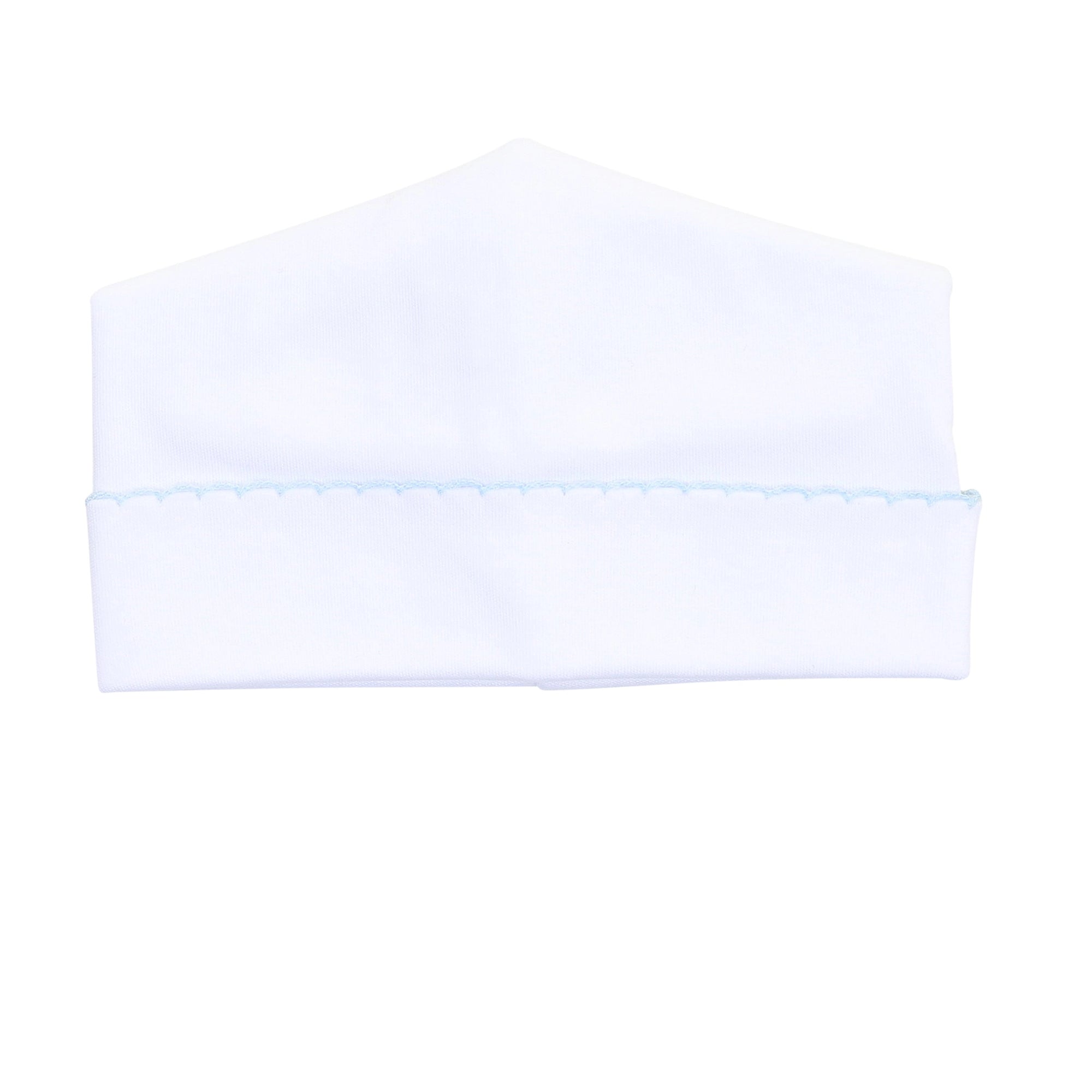 Magnolia Baby: Solid Essentials White Blue Hat