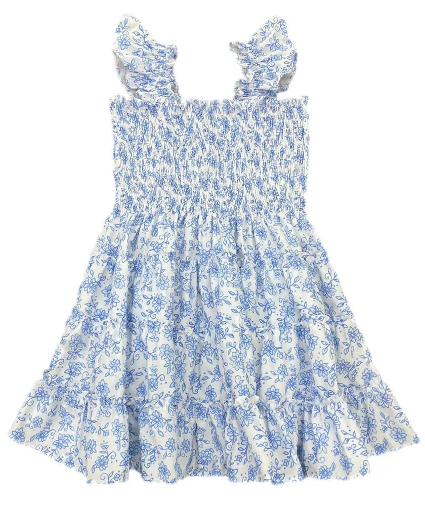 James & Lottie: Charlotte Dress BE - Blue Floral