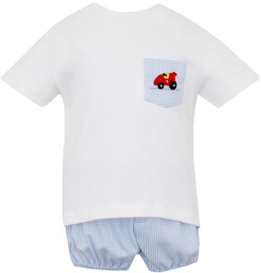 Petit Bebe: Race Car Knit Set