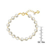 Lily Nily: Imitation Pearl and Gold Ball Bracelet