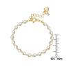 Lily Nily: Imitation Pearl and Gold Ball Bracelet (Baby)