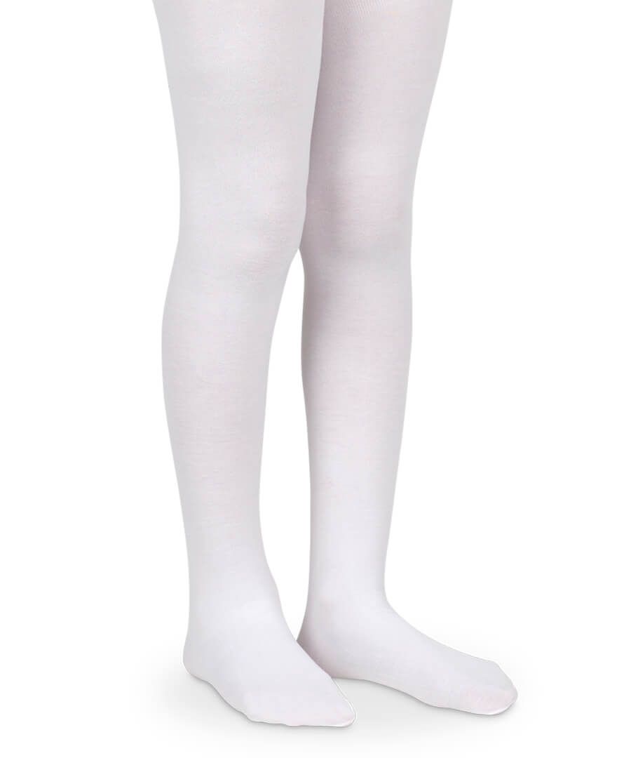 Jefferies Socks Pima Cotton Tights 1 Pair - White