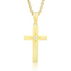 Lily Nily: Cross Necklace with CZ - Gold