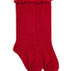 Jefferies Socks Ruffle Knee High Socks