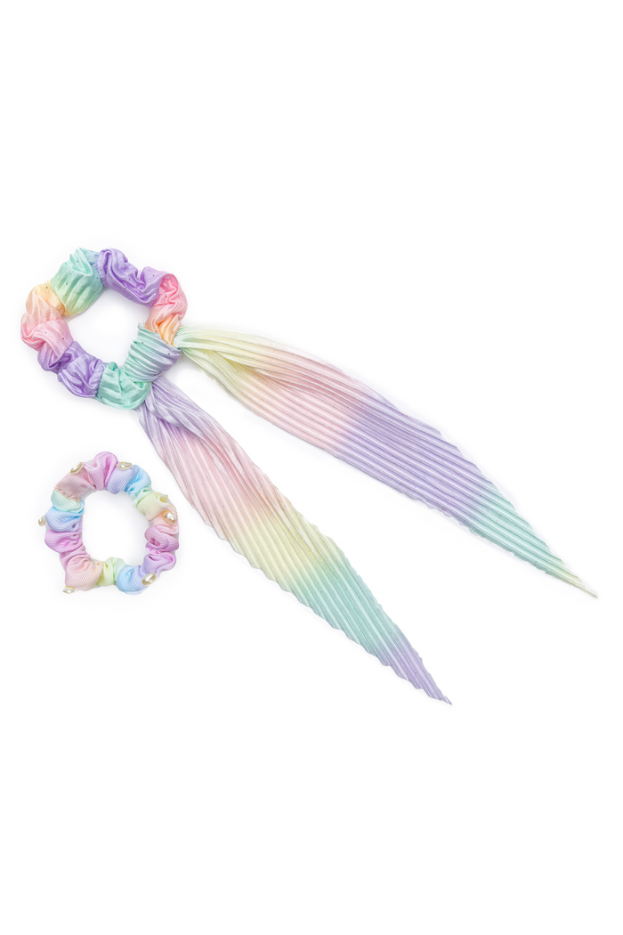 Great Pretenders: Pastel Rainbow Scrunchie, Assorted
