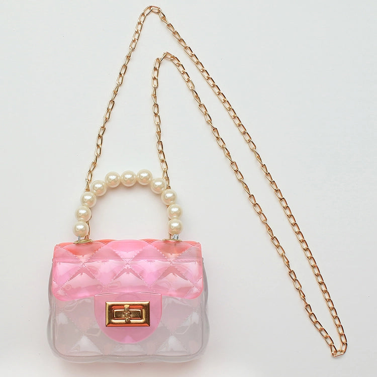 Pearl Ombre Jelly Bag - Pink