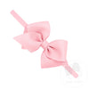Wee Ones: Extra Small Grosgrain Bow on Matching Skinny Nylon Band