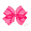 Wee Ones: Grosgrain Hair Bow with Ric-Rac Trim