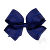 Wee Ones: Grosgrain Hair Bow with Ric-Rac Trim