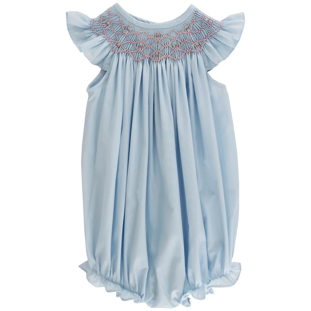 Bailey Boys: Blue with Rosebuds - Bishop Romper