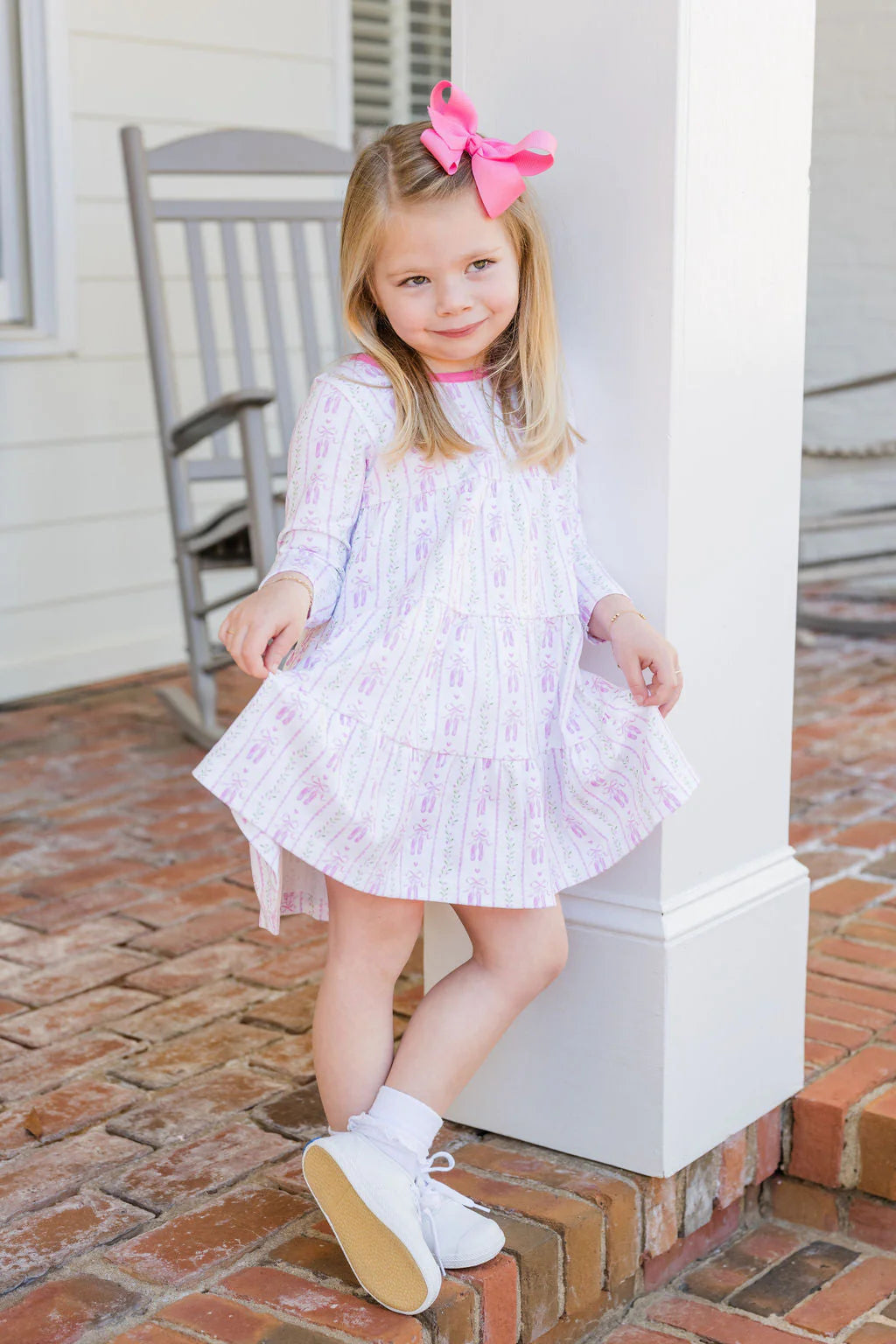 James & Lottie: Tally Twirl Dress, On Pointe Knit