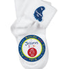 Jefferies Socks Smooth Toe Turn Cuff Socks 3 Pair Pack - White