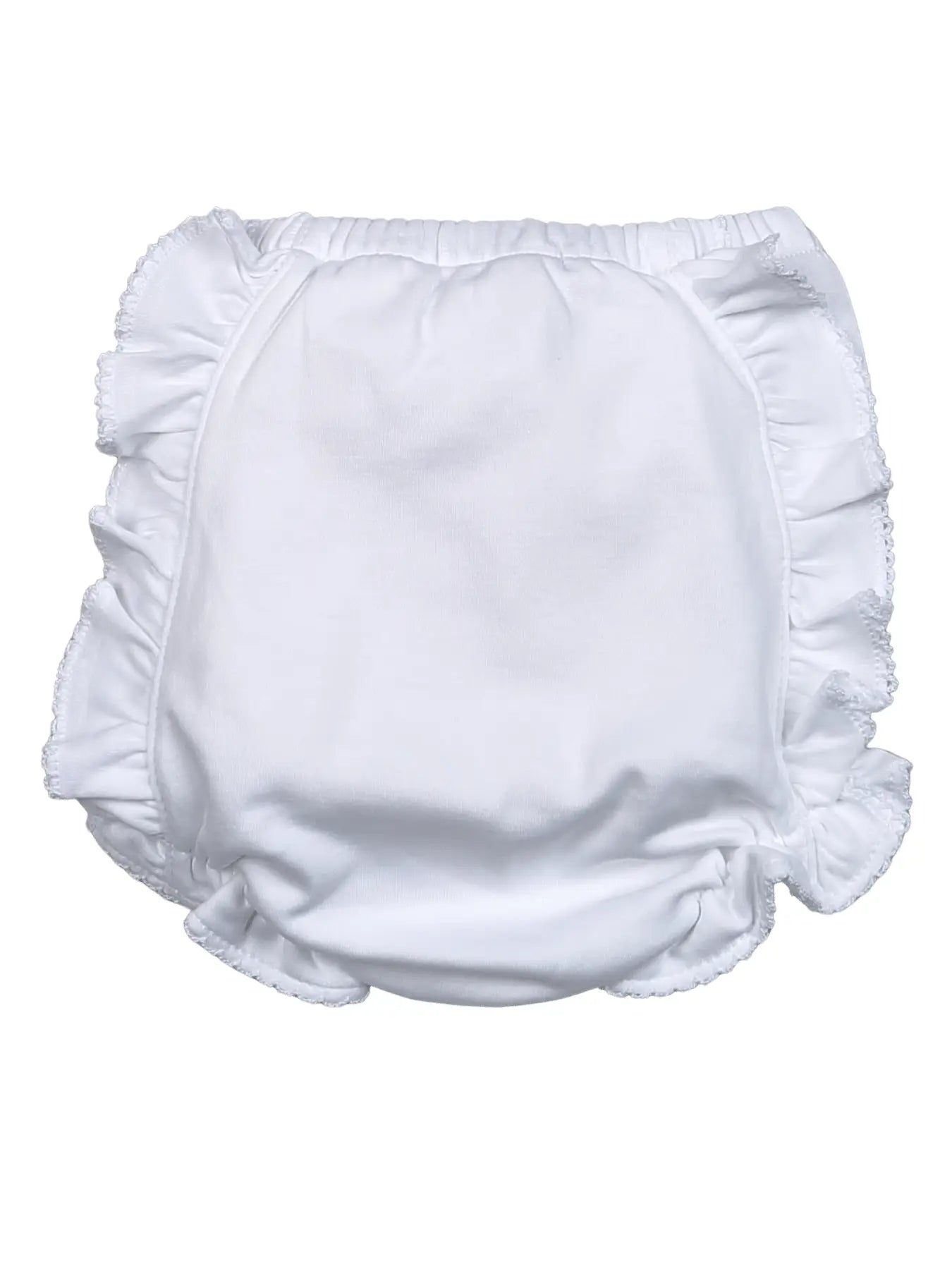 Baby Loren: Pima Diaper Cover - White