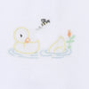 Magnolia Baby: Vintage Duckies Yellow Embroidered Footie
