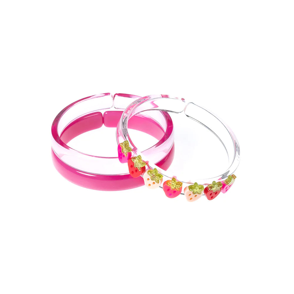 Lilies & Roses: Multi Strawberry Pink Red Bangles
