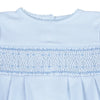 Magnolia Baby: Solid Blue Smocked Boy Footie