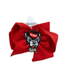 Wee Ones: Grosgrain Bow with Patch NC State