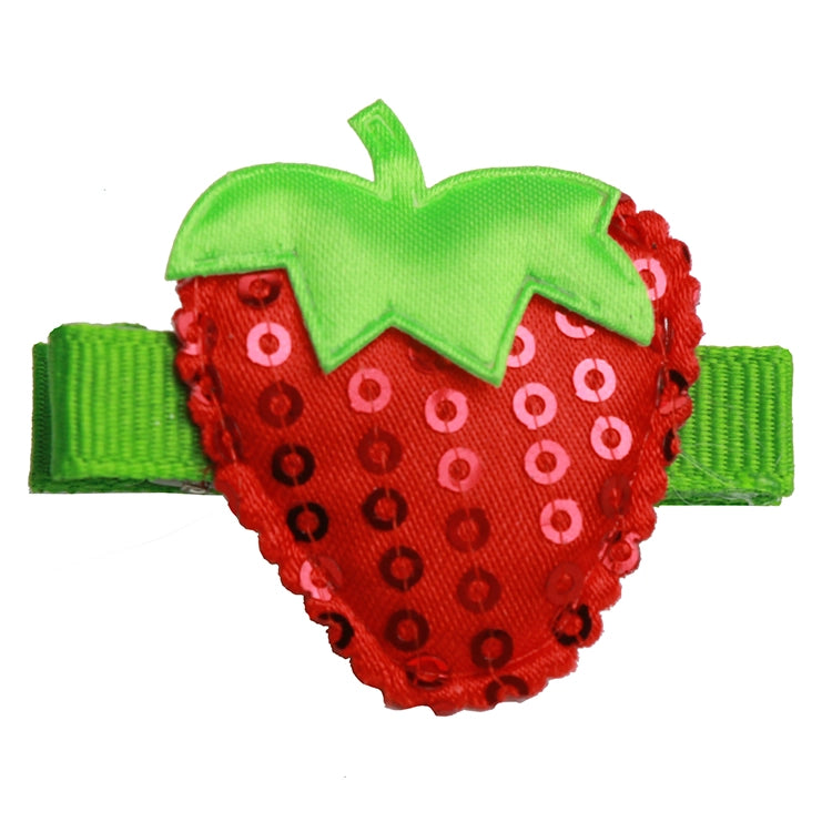 Sequin Strawberry Clip