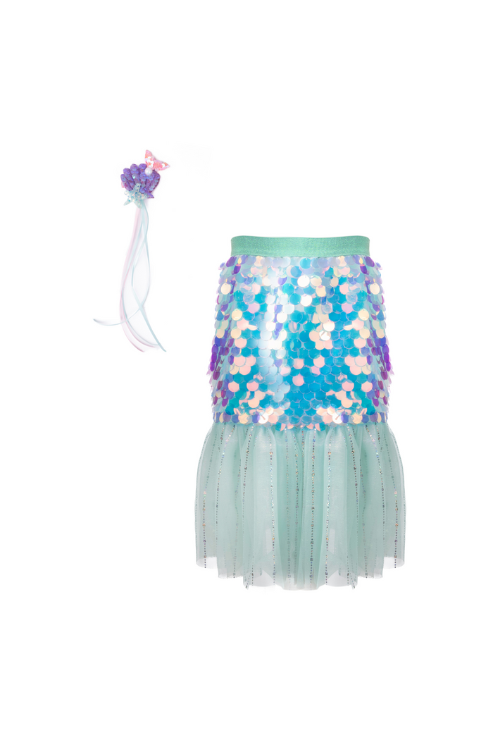 Great Pretenders: Bling Bling Mermaid Skirt & Hairclip Set, Mint