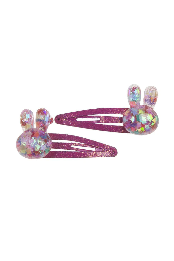 Bunny Bling Hair Clips