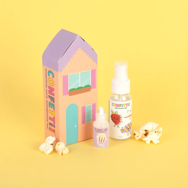 Confetti Blue: Popcorn Fragrance Oil – Lollipops Children's Boutique