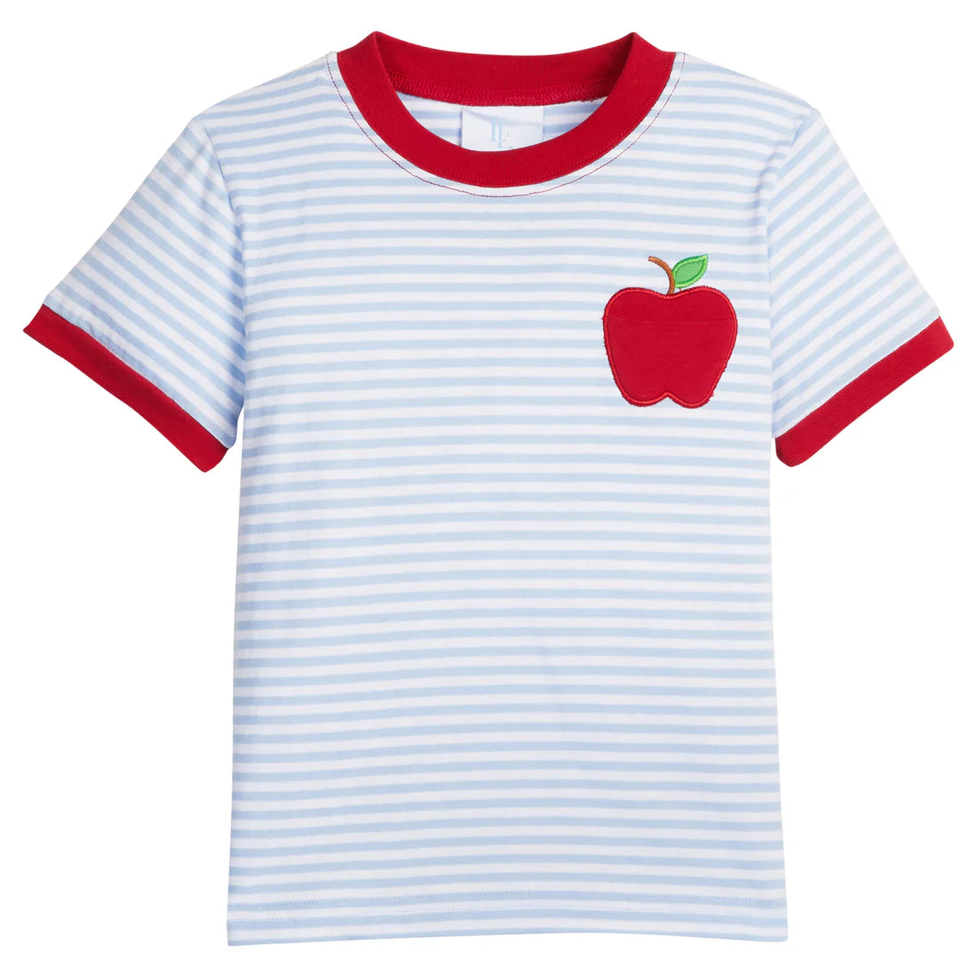 Little English: Applique Pocket T-Shirt - Apple