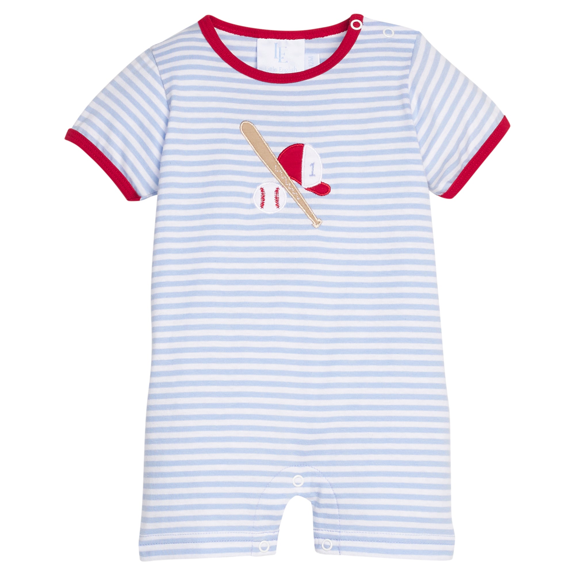 Little English: Applique Romper - Baseball