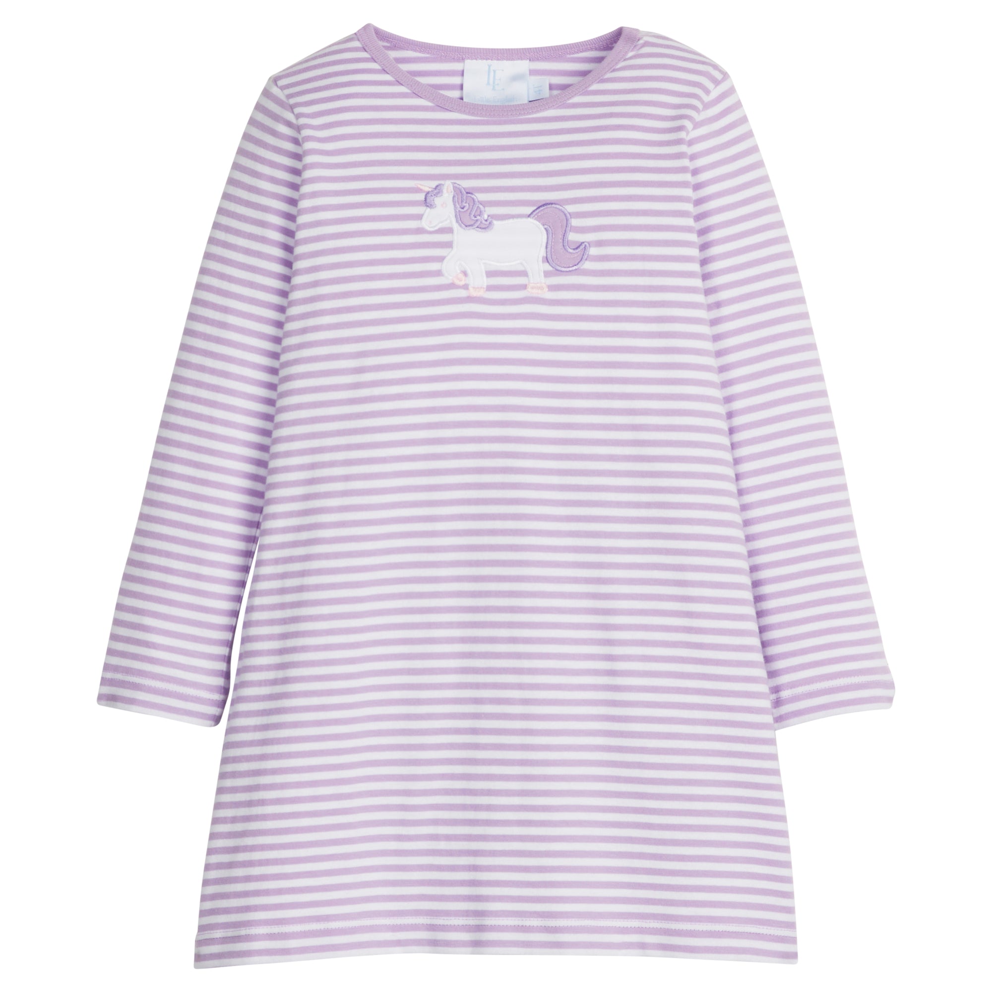 Little English: Applique T-Shirt Dress - Unicorn