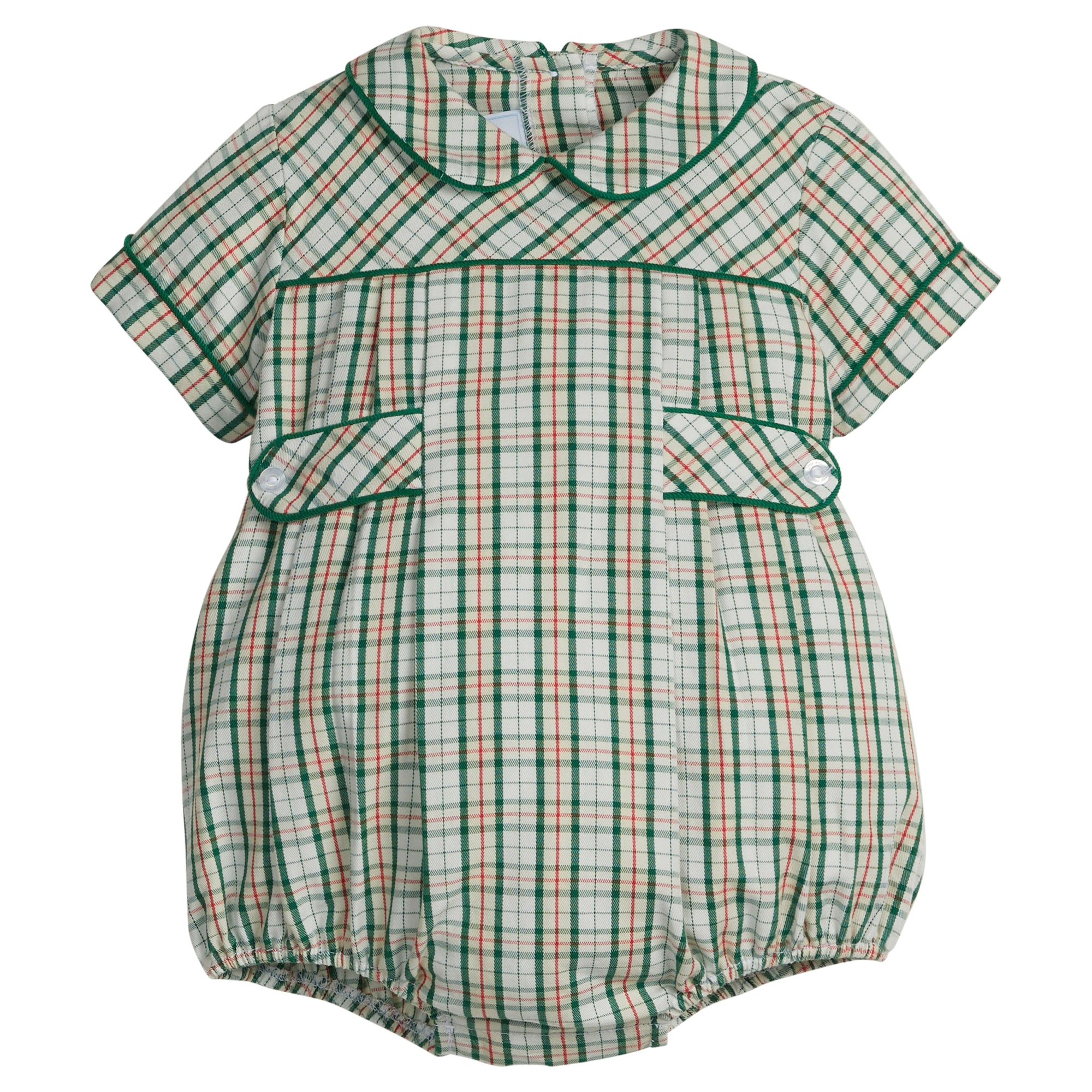 Little English: Bennett Bubble - Mistletoe Tartan