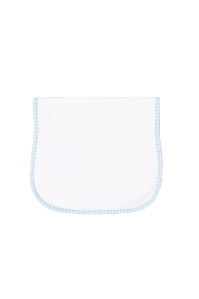 Nella Pima: Blue Gingham Burp Cloth