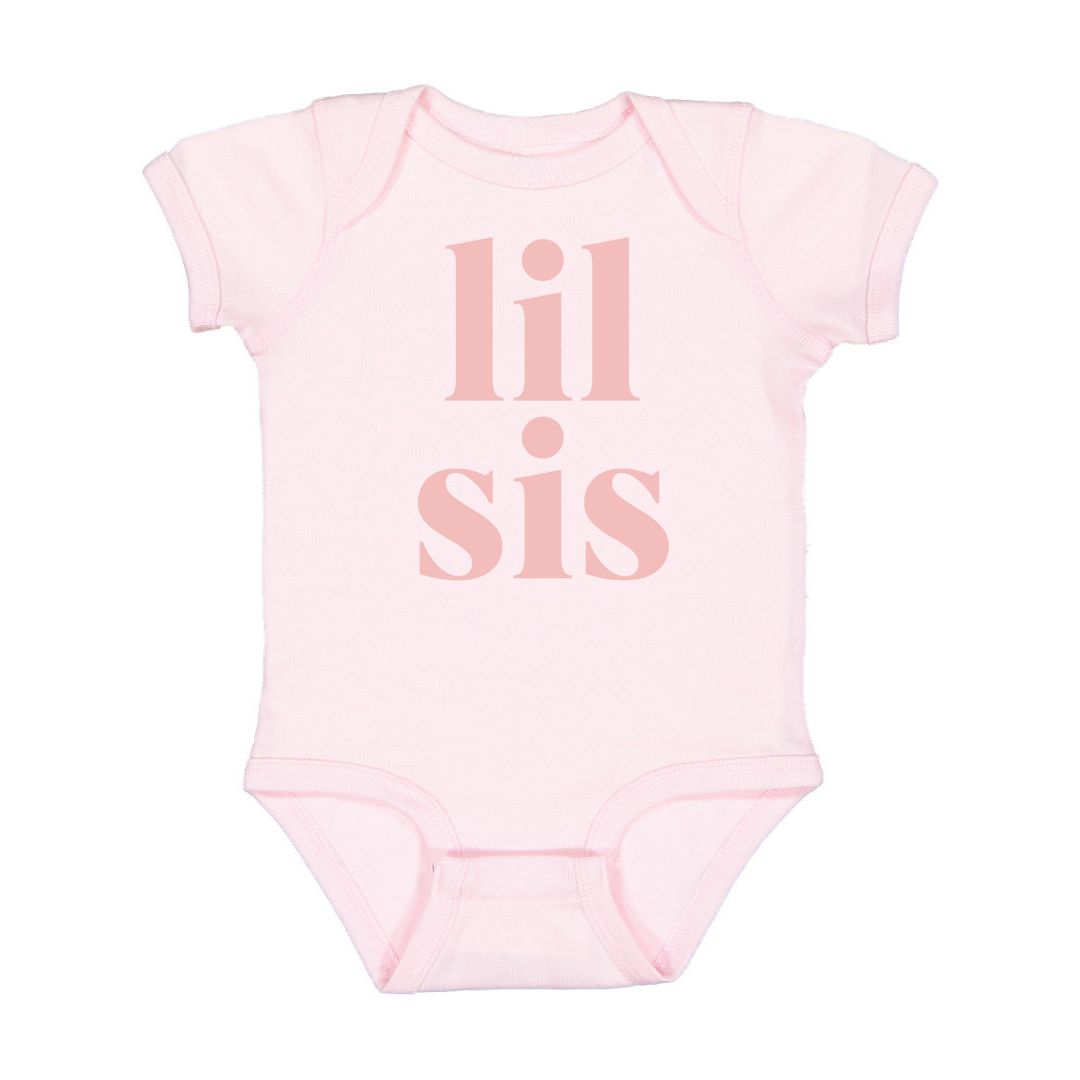 Sweet Wink: Lil Sis Short Sleeve Bodysuit - Ballet