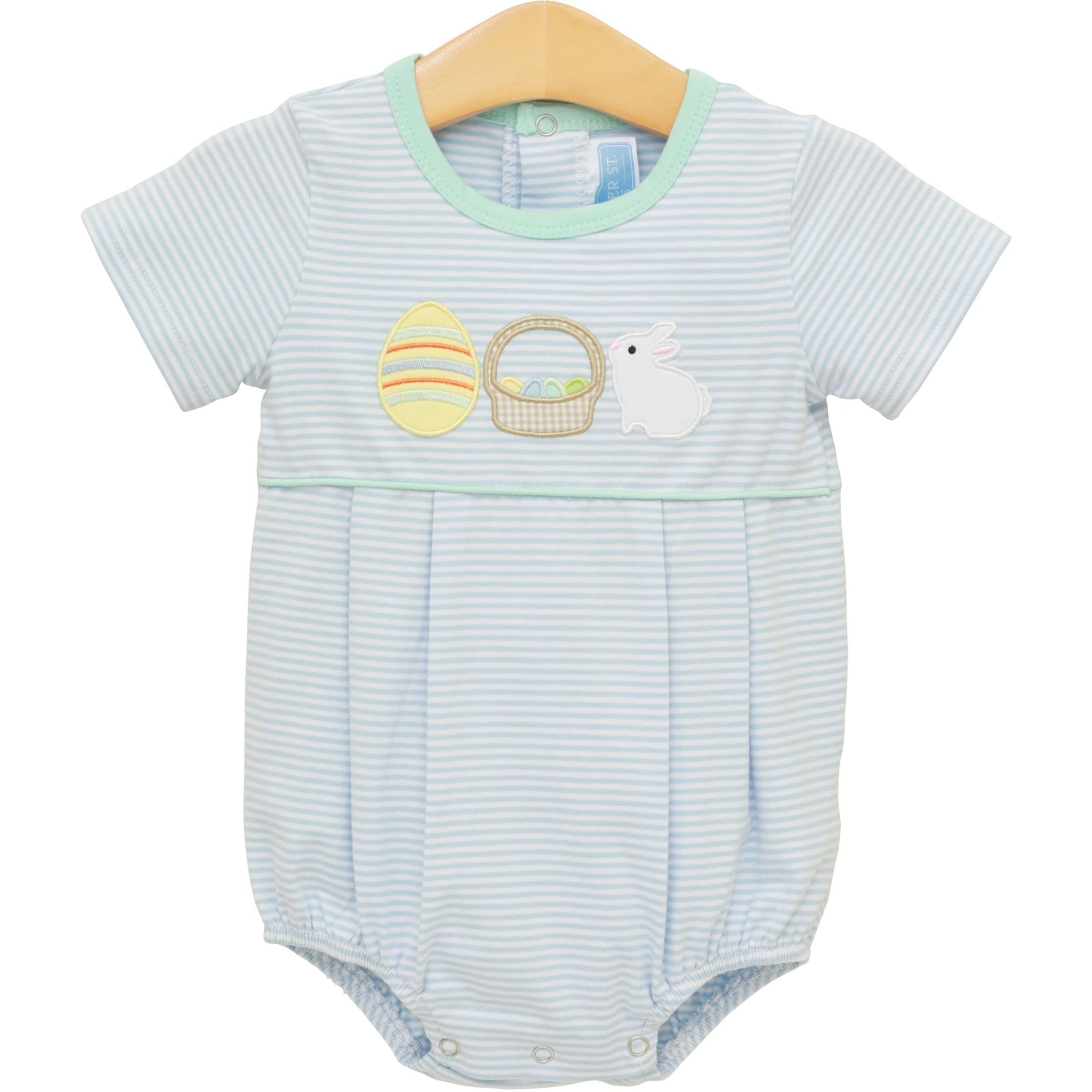 Trotter Street: Bunnies & Baskets Bubble - Blue