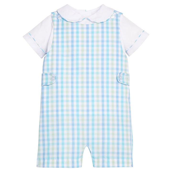Little English: Button Tab John John Set - Briarcliff Plaid – Lollipops ...