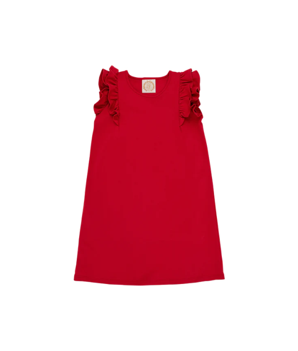 TBBC: Ruehling Ruffle Dress - Richmond Red