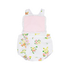 TBBC: Sally Sunsuit - Broadcloth - Biltmore Blooms with Palm Beach Pink