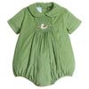 Little English: Chest Smocked Bubble - Mallard