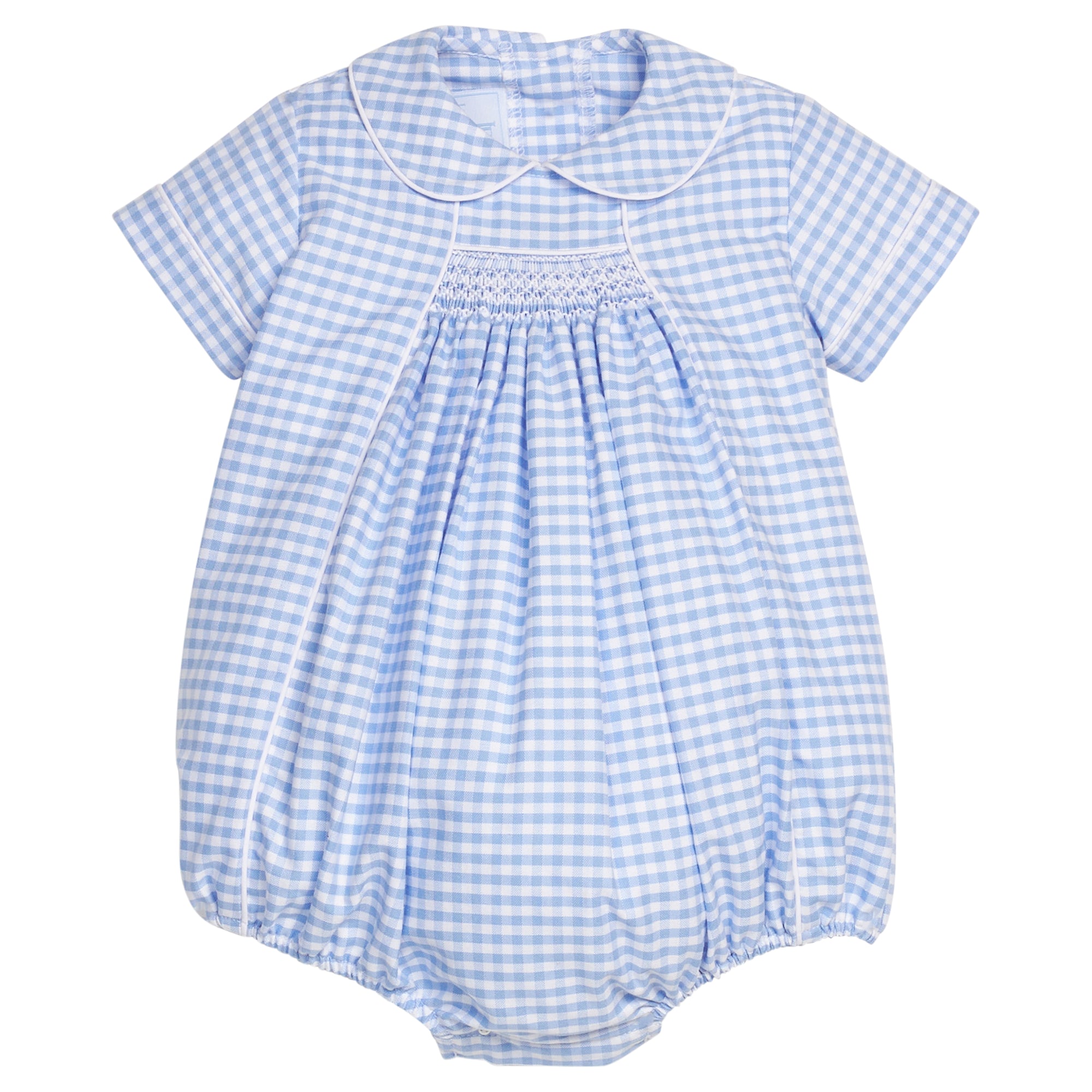 Little English: Chest Smocked Bubble - Mayfair Gingham