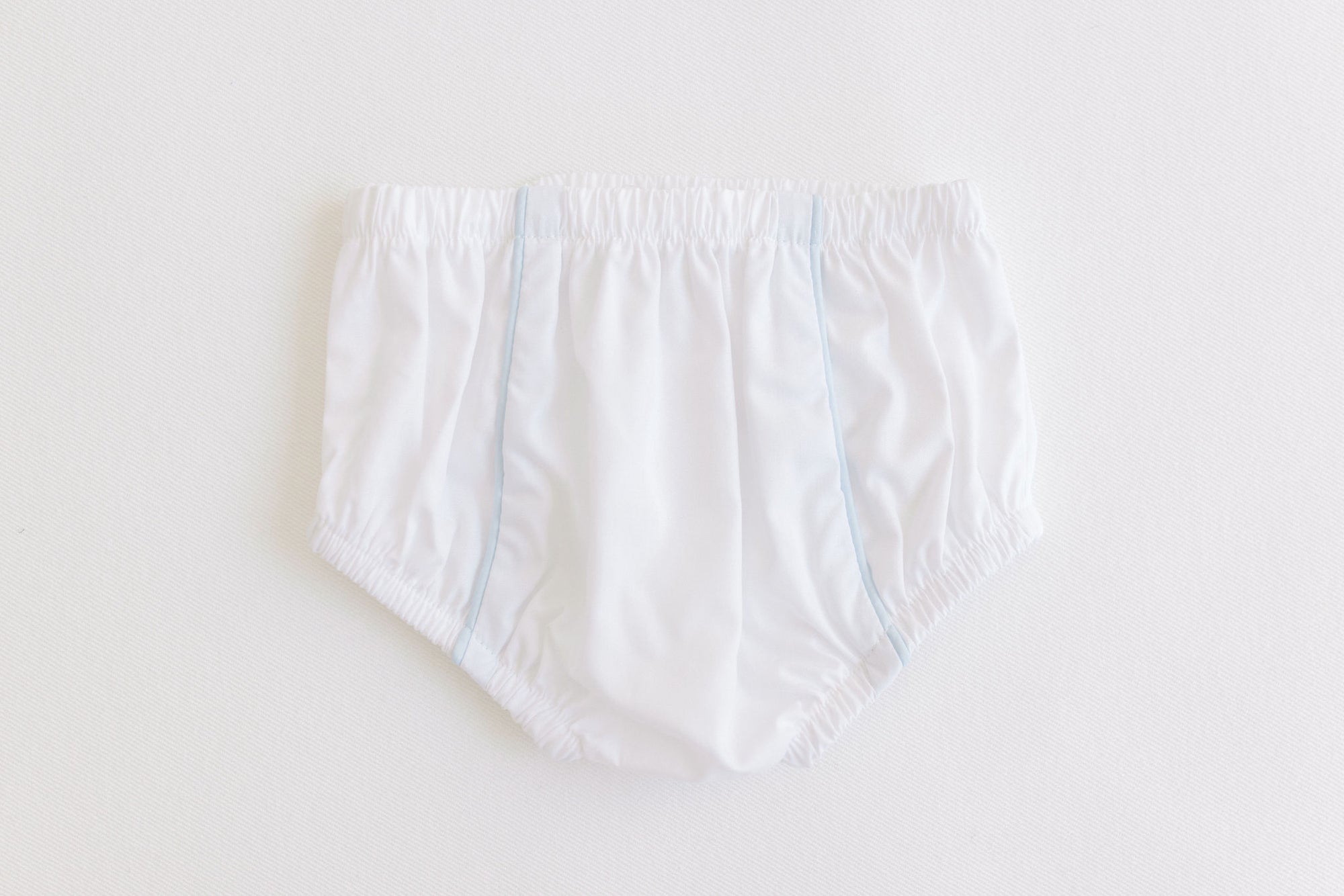 Terry Tots: Diaper Cover - Blue Trim