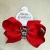 Wee Ones: Grosgrain Bow with Patch NC State