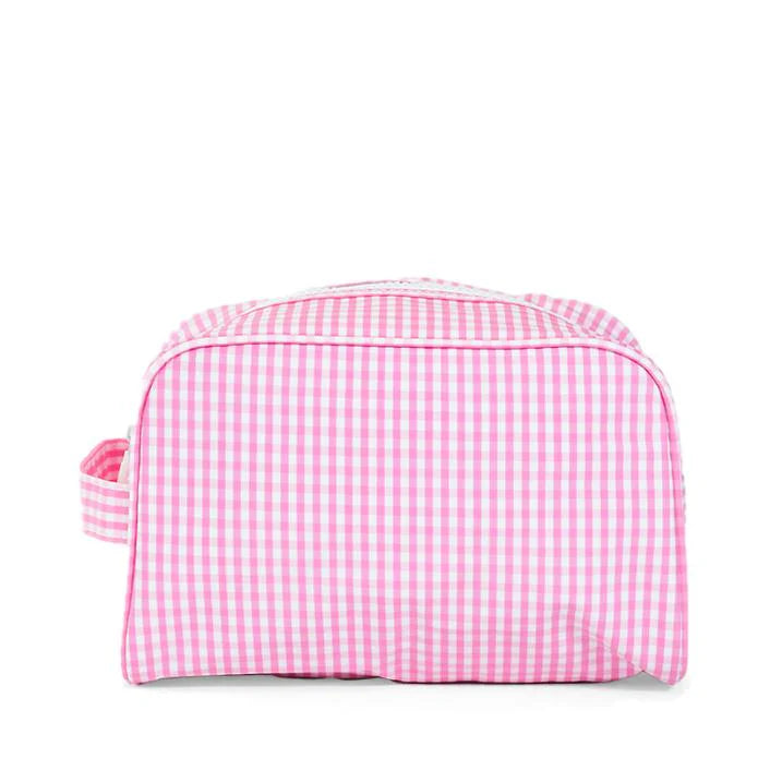TRVL: Dopp Bag Stowaway - Gingham Pink